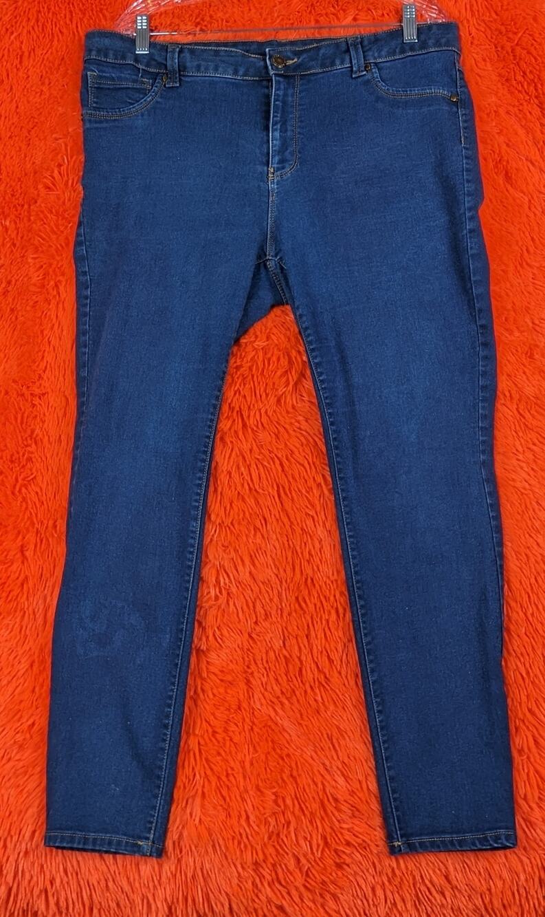 Workshop Republic Clothing Medium Blue Wash Denim Skinny Jeans 18W
